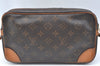 Authentic Louis Vuitton Monogram Marly Dragonne Clutch Hand Bag Old Model 6780H