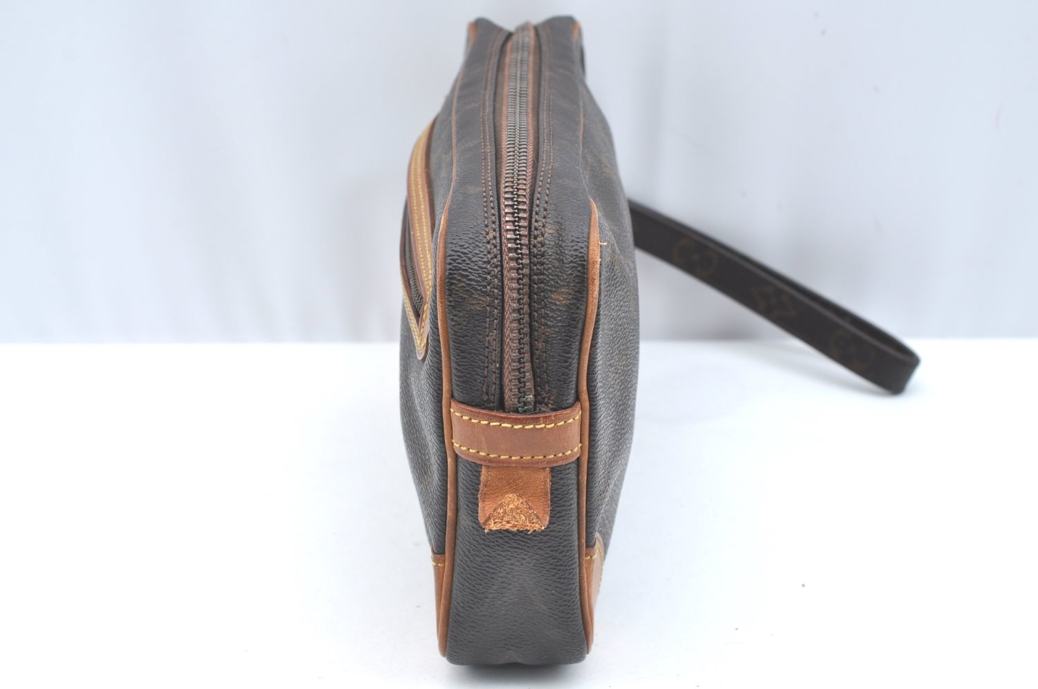 Authentic Louis Vuitton Monogram Marly Dragonne Clutch Hand Bag Old Model 6780H