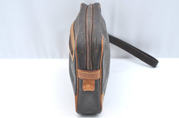 Authentic Louis Vuitton Monogram Marly Dragonne Clutch Hand Bag Old Model 6780H