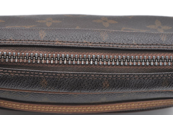 Authentic Louis Vuitton Monogram Marly Dragonne Clutch Hand Bag Old Model 6780H