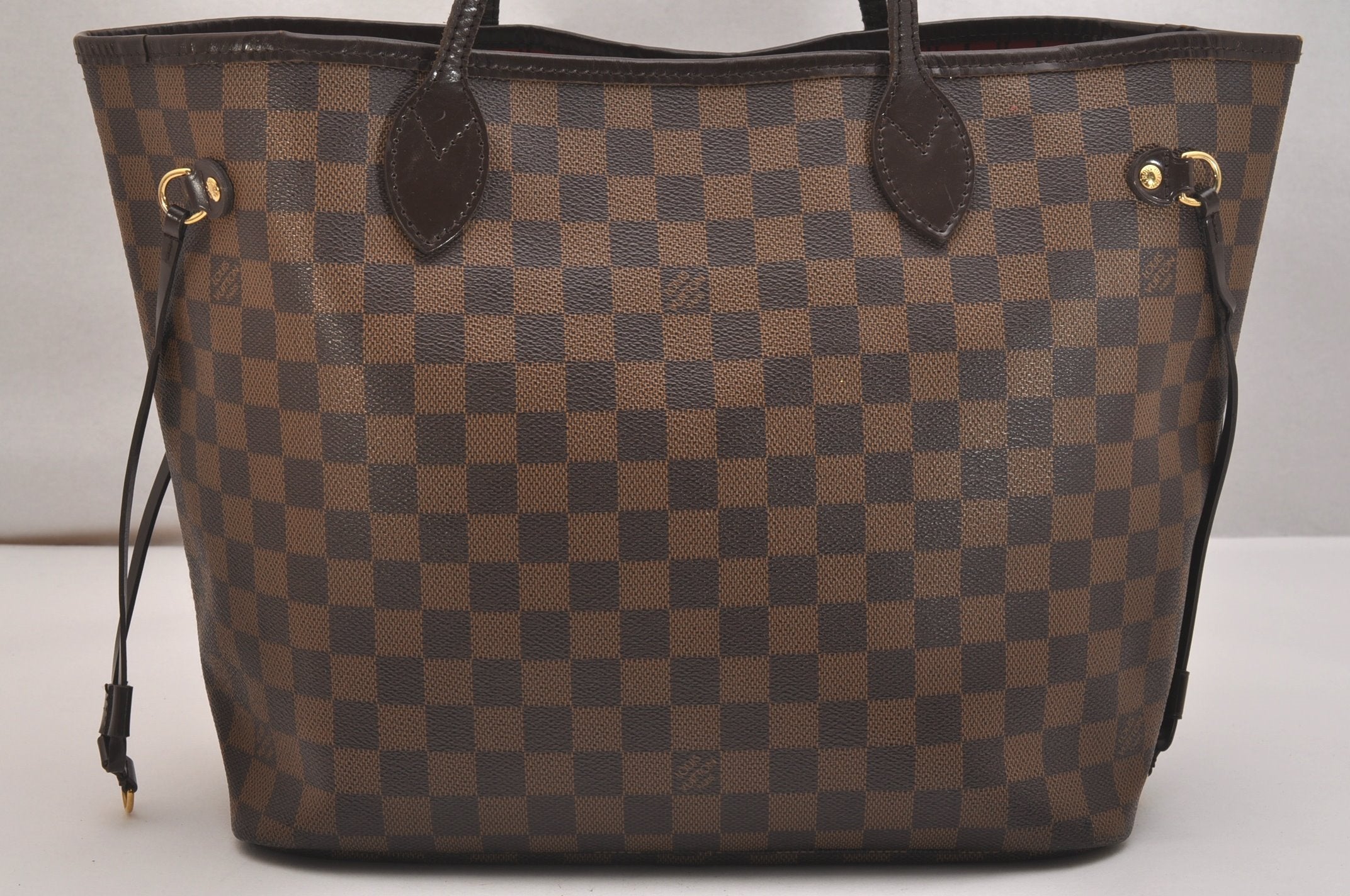 Authentic Louis Vuitton Damier Neverfull MM Shoulder Tote Bag N51105 LV 6781J