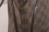 Authentic Louis Vuitton Damier Neverfull MM Shoulder Tote Bag N51105 LV 6781J