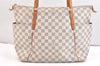 Authentic Louis Vuitton Damier Azur Totally MM Tote Bag N51262 LV 6781K