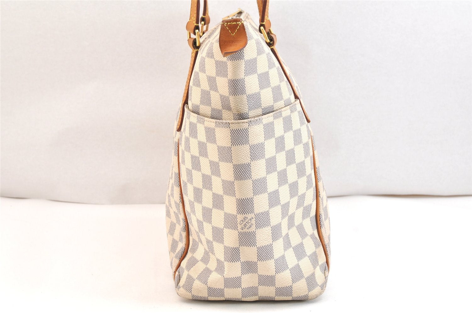 Authentic Louis Vuitton Damier Azur Totally MM Tote Bag N51262 LV 6781K