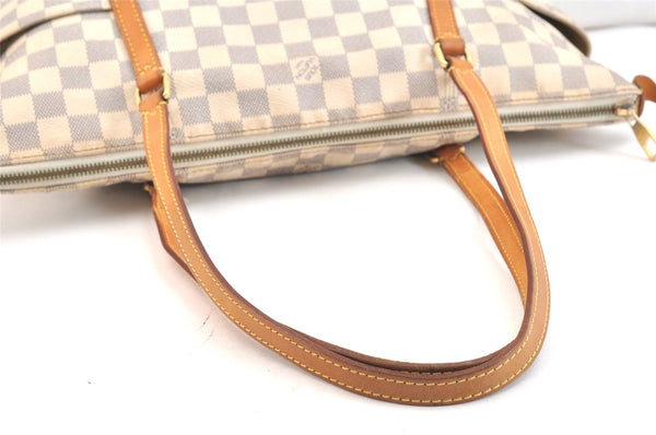 Authentic Louis Vuitton Damier Azur Totally MM Tote Bag N51262 LV 6781K