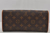 Authentic Louis Vuitton Monogram Pochette Twin GM Shoulder Bag M51852 LV 6782J