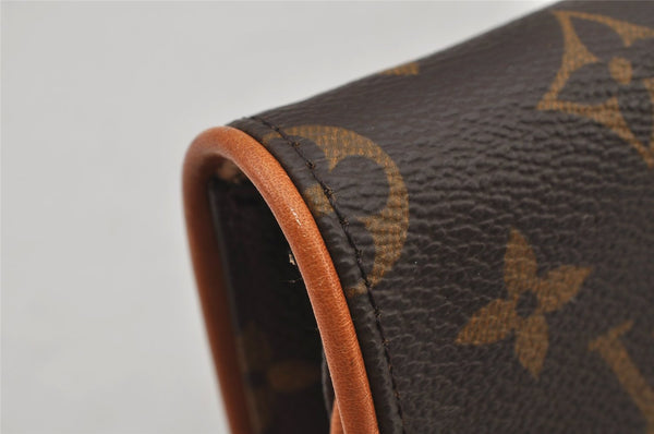 Authentic Louis Vuitton Monogram Pochette Twin GM Shoulder Bag M51852 LV 6782J