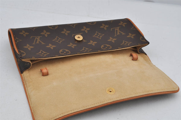 Authentic Louis Vuitton Monogram Pochette Twin GM Shoulder Bag M51852 LV 6782J