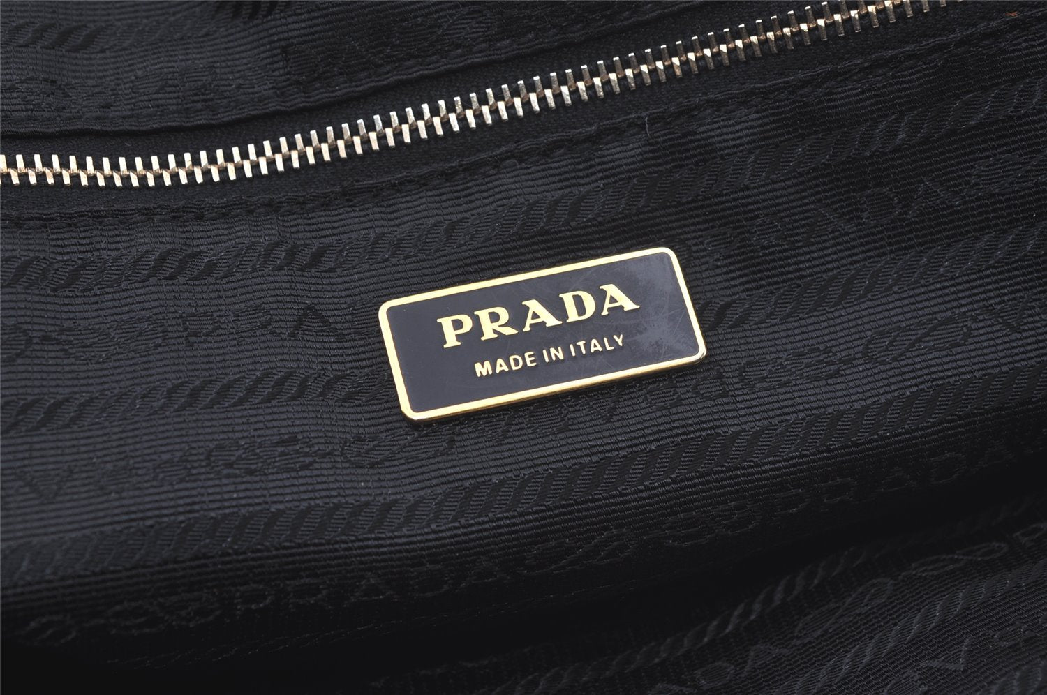 Authentic PRADA Vintage Nylon Tessuto Leather Shoulder Hand Bag Black Junk 6782K