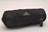 Authentic PRADA Vintage Nylon Tessuto Leather Pouch Purse Black 6783J