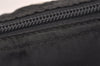 Authentic PRADA Vintage Nylon Tessuto Leather Pouch Purse Black 6783J