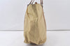 Authentic PRADA Vintage Nylon Tessuto Leather Shoulder Tote Bag Beige 6784K