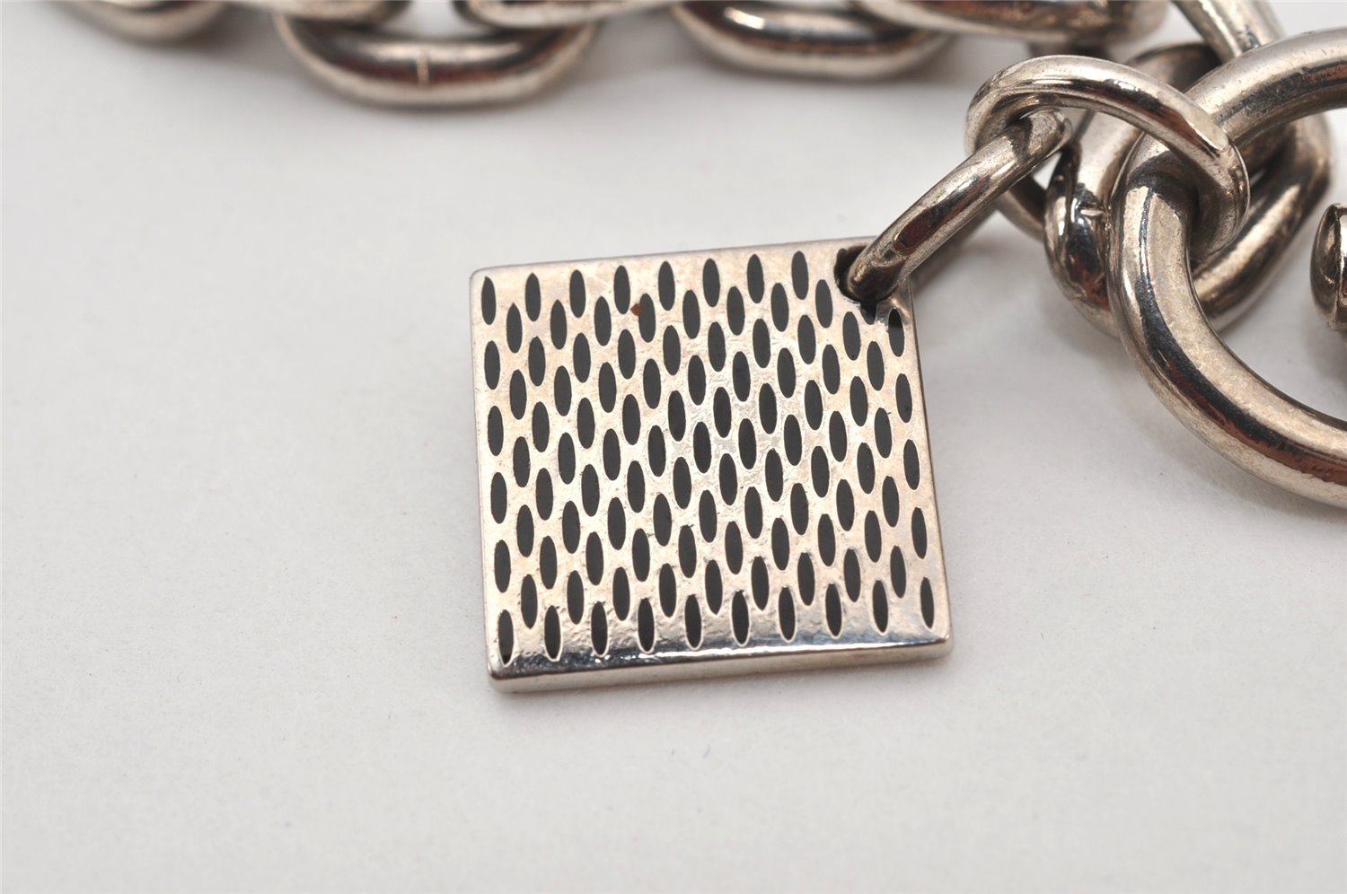 Auth Louis Vuitton Chenne Ano Cles XL Key Chain Strap Silver M65774 LV 6788K