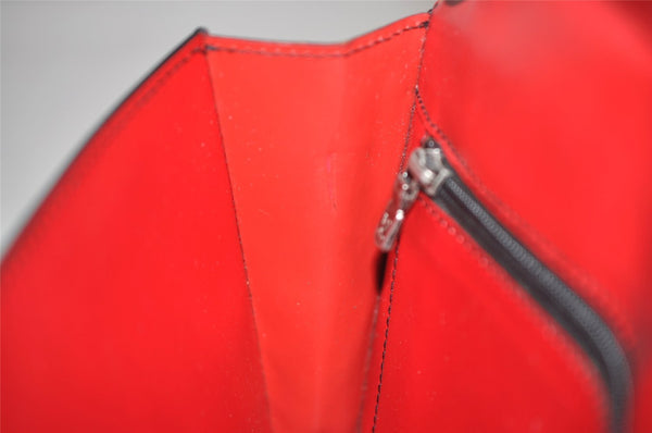 Authentic Louis Vuitton Epi Arche 2Way Shoulder Clutch Bag Red M52577 LV 6789I