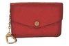 Auth Louis Vuitton Monogram Empreinte Pochette Cles Coin Purse M60634 Red 6789K