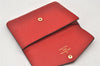 Auth Louis Vuitton Monogram Empreinte Pochette Cles Coin Purse M60634 Red 6789K