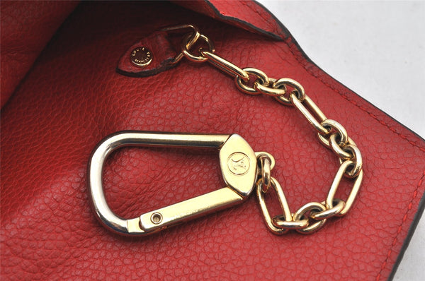 Auth Louis Vuitton Monogram Empreinte Pochette Cles Coin Purse M60634 Red 6789K