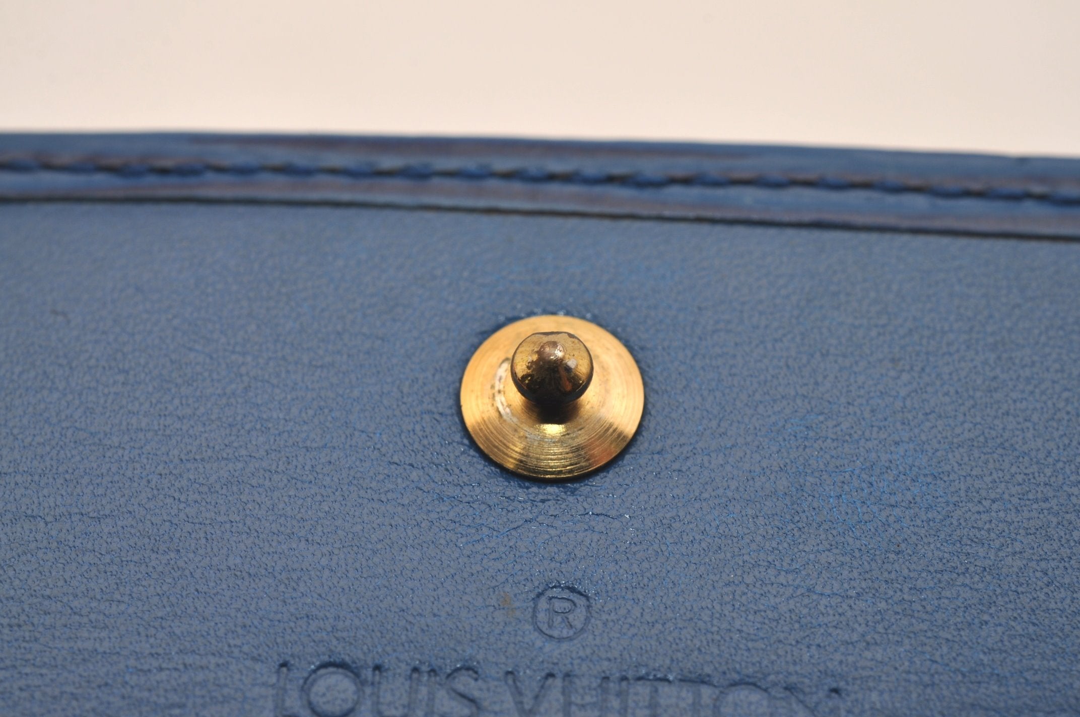 Auth Louis Vuitton Epi Pochette Porte Monnaie Credit Wallet Blue M63575 LV 6791J