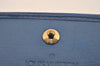 Auth Louis Vuitton Epi Pochette Porte Monnaie Credit Wallet Blue M63575 LV 6791J