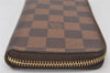 Authentic Louis Vuitton Damier Portefeuille Clemence Wallet Pink N41626 LV 6791K