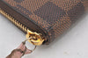 Authentic Louis Vuitton Damier Portefeuille Clemence Wallet Pink N41626 LV 6791K