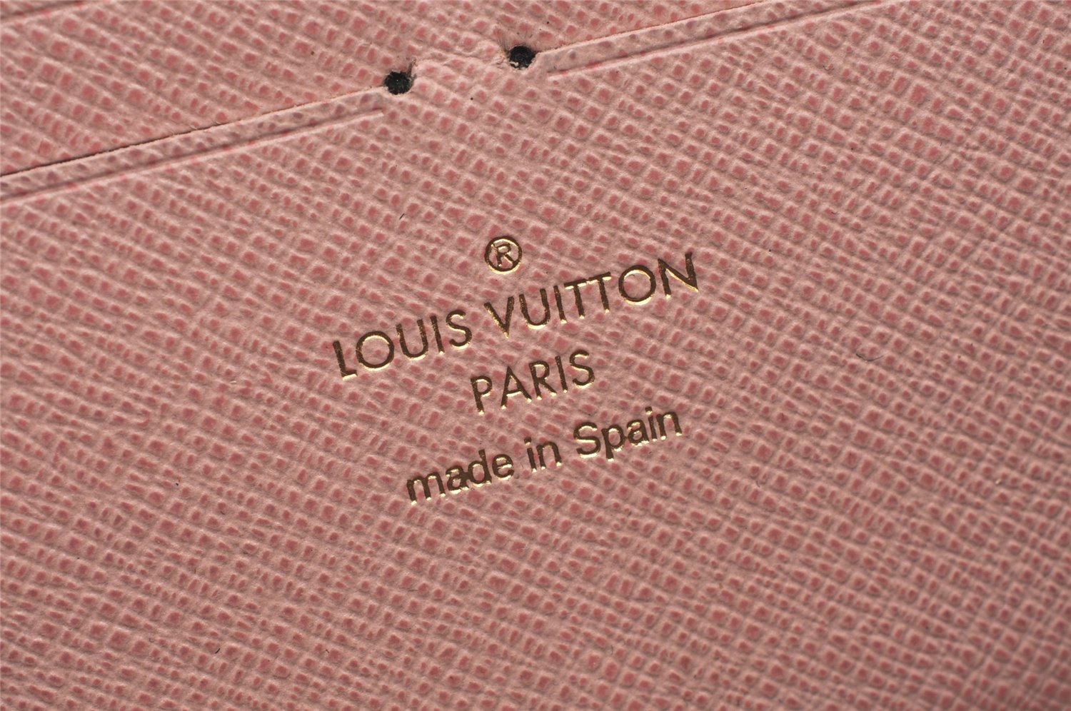 Authentic Louis Vuitton Damier Portefeuille Clemence Wallet Pink N41626 LV 6791K