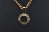 Authentic Christian Dior Gold Tone Chain Pendant Necklace CD 6792J