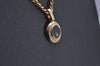 Authentic Christian Dior Gold Tone Chain Pendant Necklace CD 6792J