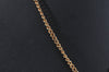 Authentic Christian Dior Gold Tone Chain Pendant Necklace CD 6792J