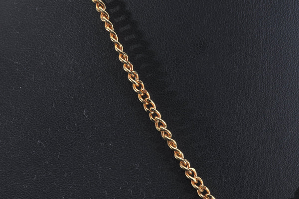 Authentic Christian Dior Gold Tone Chain Pendant Necklace CD 6792J