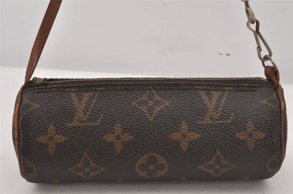 Authentic Louis Vuitton Monogram Papillon Pouch Old Model LV Junk 6792K