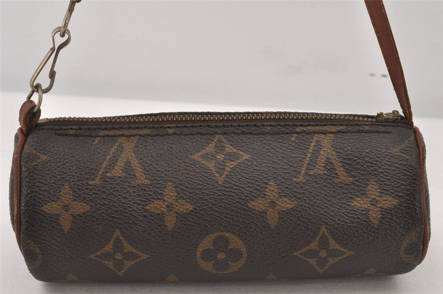 Authentic Louis Vuitton Monogram Papillon Pouch Old Model LV Junk 6792K