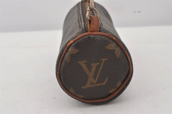 Authentic Louis Vuitton Monogram Papillon Pouch Old Model LV Junk 6792K