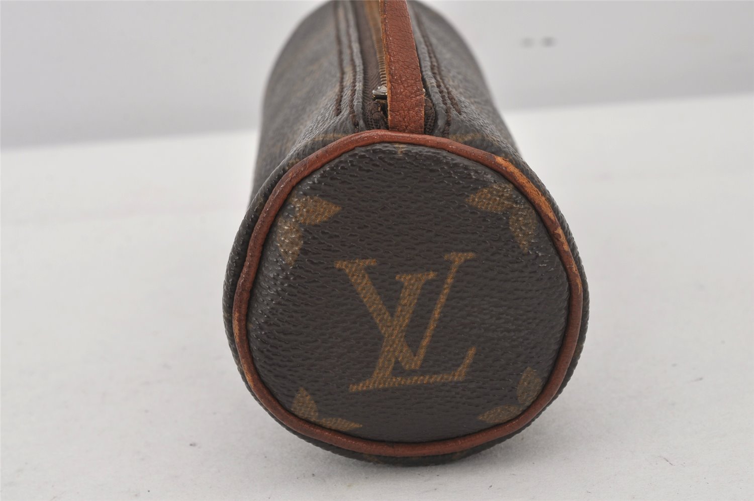 Authentic Louis Vuitton Monogram Papillon Pouch Old Model LV Junk 6792K