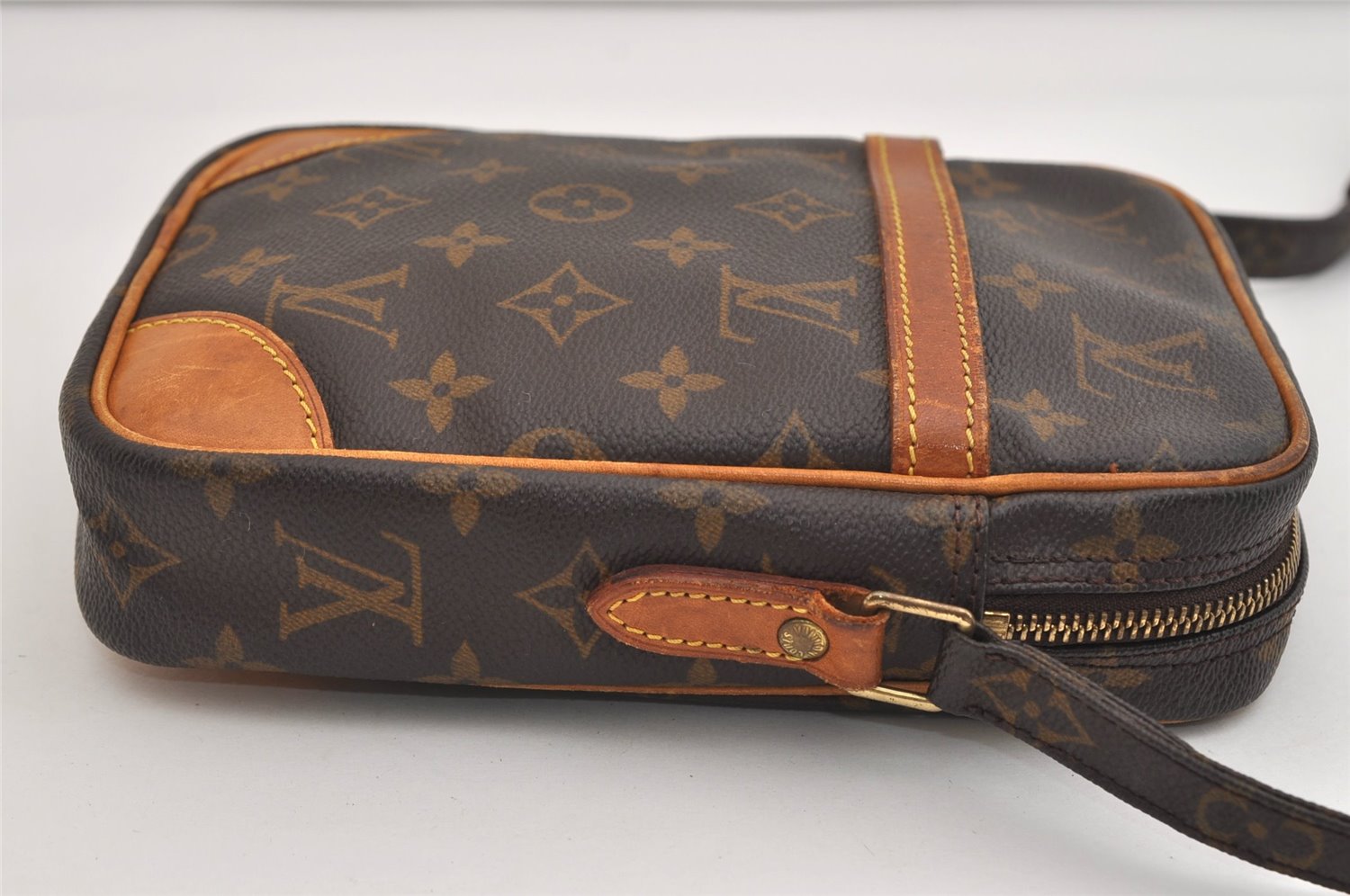 Authentic Louis Vuitton Monogram Danube Shoulder Cross Bag M45266 Junk 6793J