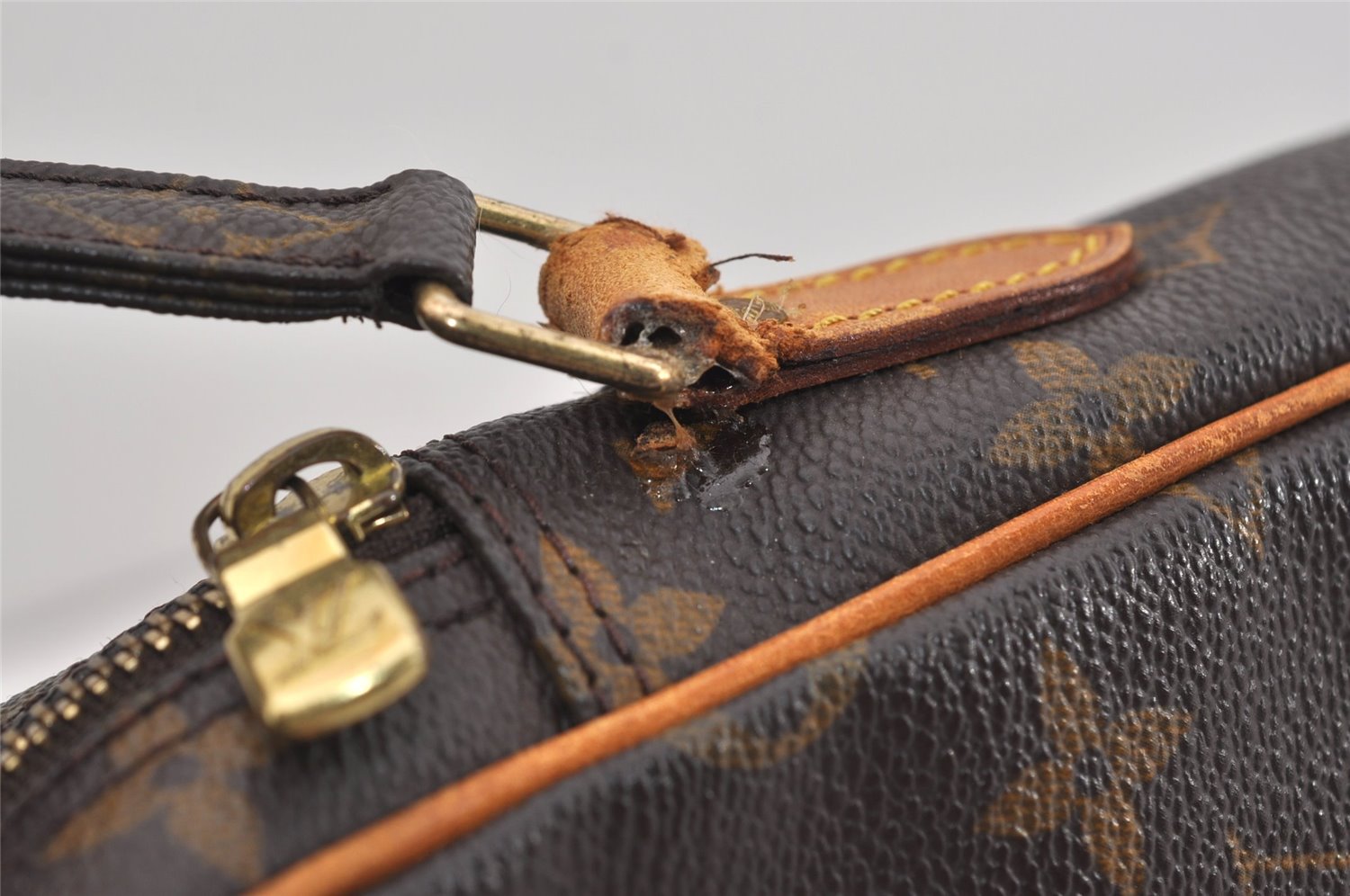 Authentic Louis Vuitton Monogram Danube Shoulder Cross Bag M45266 Junk 6793J