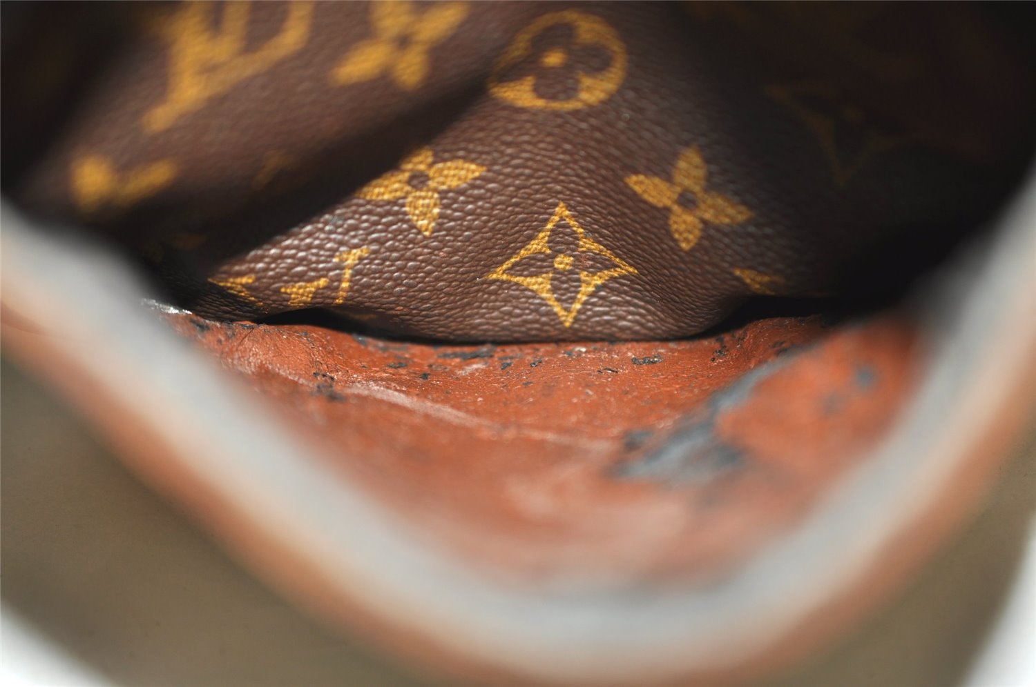 Authentic Louis Vuitton Monogram Danube Shoulder Cross Bag M45266 Junk 6793J