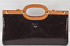 Auth Louis Vuitton Vernis Roxbury Drive 2Way Hand Bag Wine Red M91995 LV 6793K