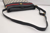 Authentic GUCCI Sherry Line Shoulder Cross Bag Purse GG PVC Leather Navy 6795J