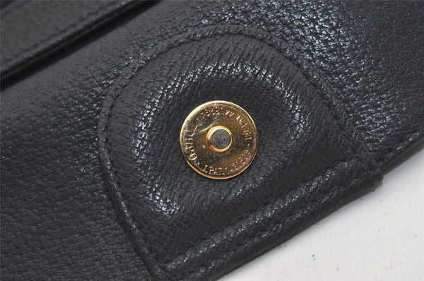 Authentic GUCCI Sherry Line Shoulder Cross Bag Purse GG PVC Leather Navy 6795J