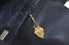 Authentic GUCCI Sherry Line Shoulder Cross Bag Purse GG PVC Leather Navy 6795J