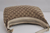 Authentic GUCCI Charmy Shoulder Bag GG Canvas Leather 153010 Brown 6796J