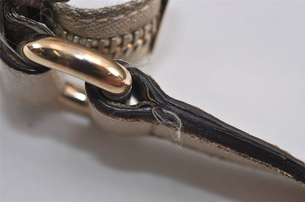 Authentic GUCCI Charmy Shoulder Bag GG Canvas Leather 153010 Brown 6796J