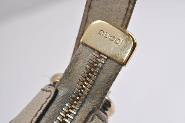 Authentic GUCCI Charmy Shoulder Bag GG Canvas Leather 153010 Brown 6796J