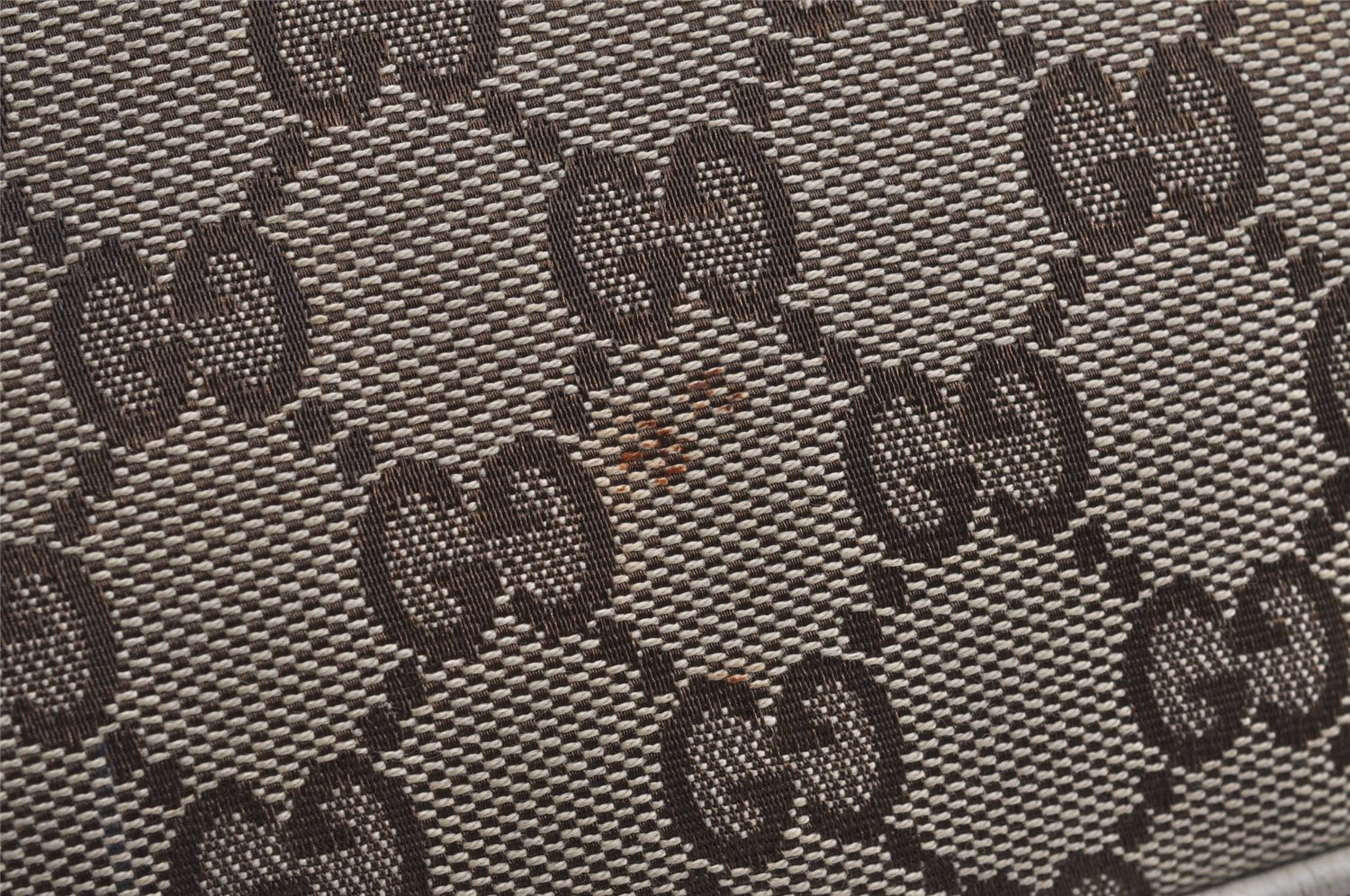 Authentic GUCCI Charmy Shoulder Bag GG Canvas Leather 153010 Brown 6796J