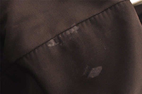 Authentic GUCCI Charmy Shoulder Bag GG Canvas Leather 153010 Brown 6796J