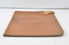 Authentic HERMES Vintage Documents Case Leather Brown 6797K