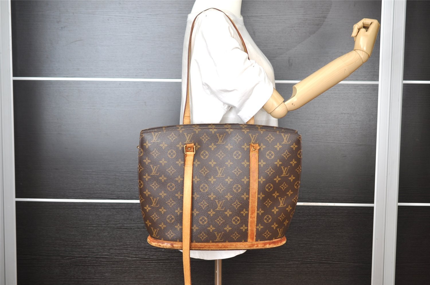 Authentic Louis Vuitton Monogram Babylone Shoulder Tote Bag M51102 Junk 6799I