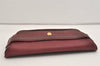 Authentic Cartier Must de Cartier Clutch Hand Bag Leather Bordeaux Red 6799J