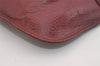 Authentic Cartier Must de Cartier Clutch Hand Bag Leather Bordeaux Red 6799J